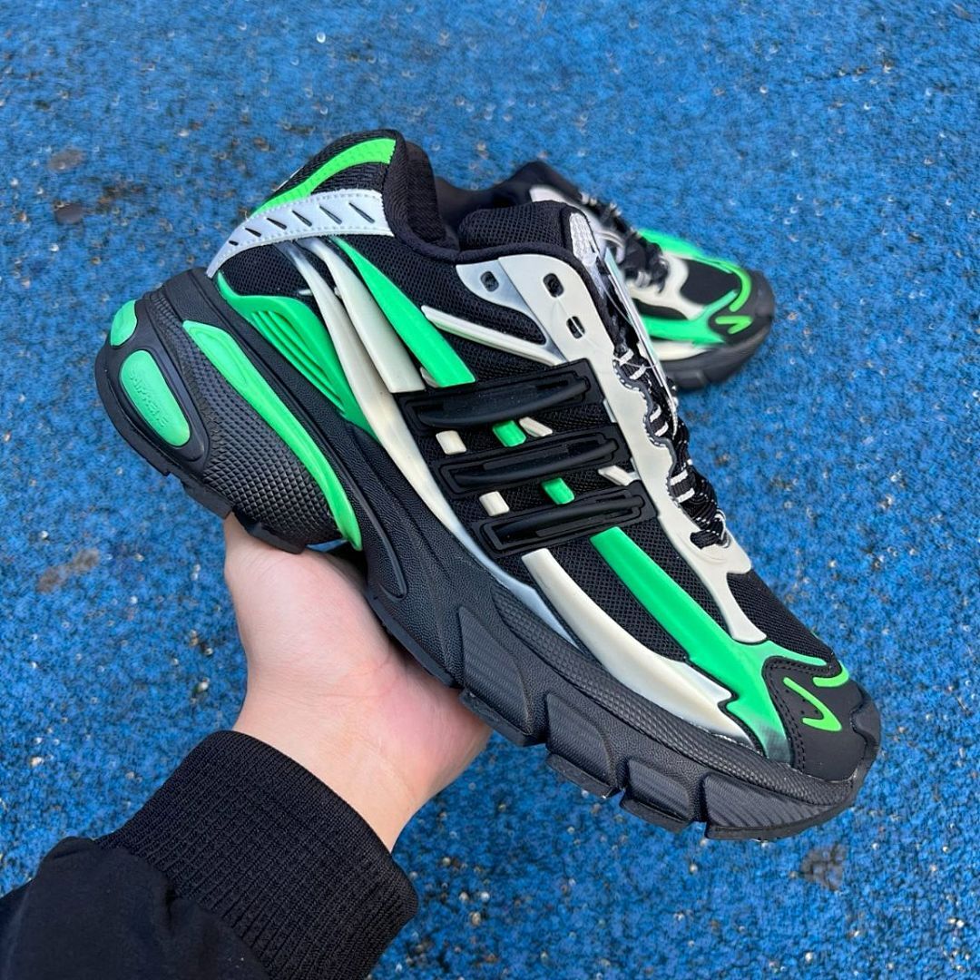 Adidas Response CL Core Black Lucid Green Cloud White ID2176 Men's Women's Retro Running Shoes