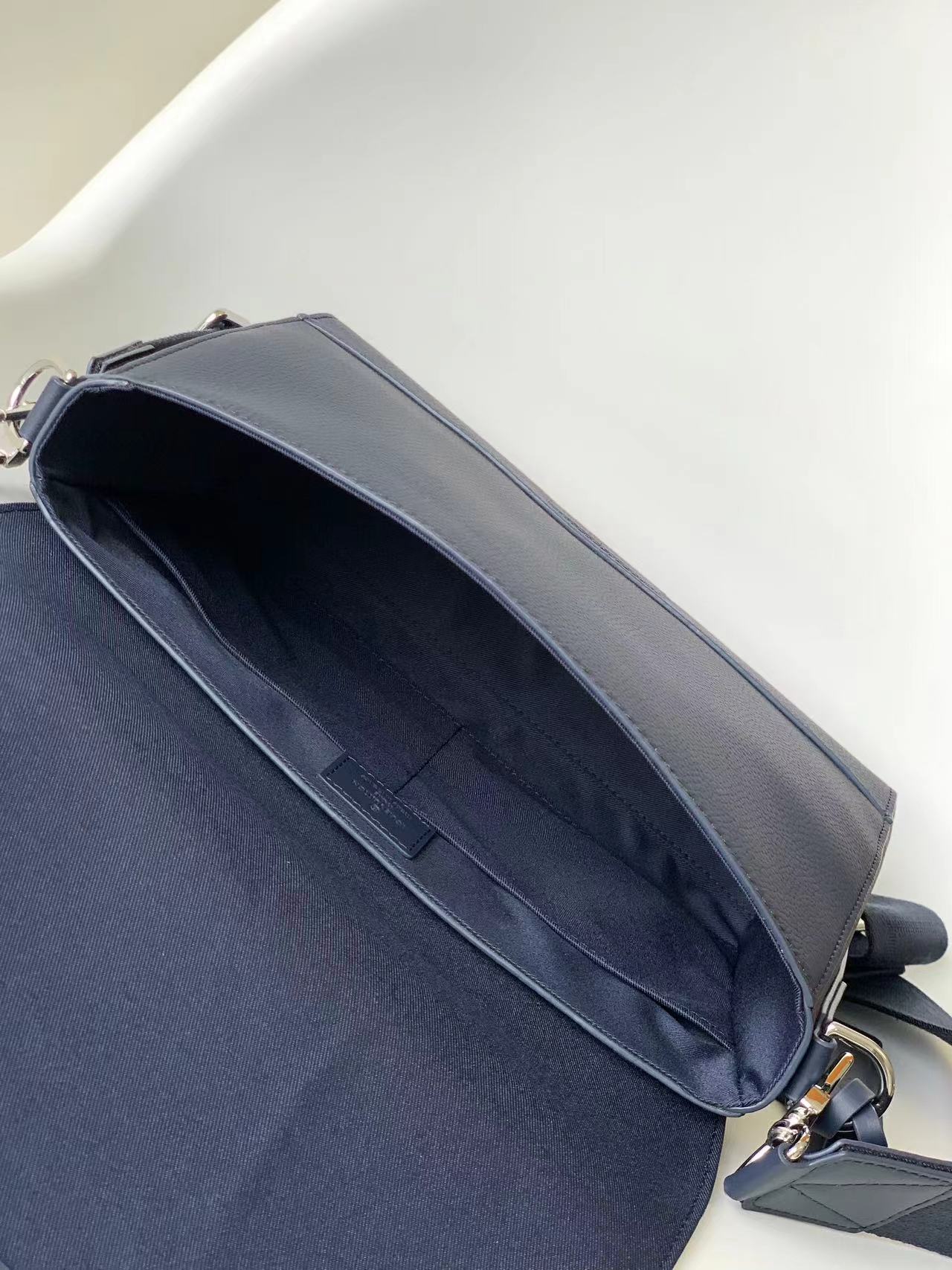 Louis Vuitton Men's Fastline Messenger Bag - Navy Blue Aerogram Leather