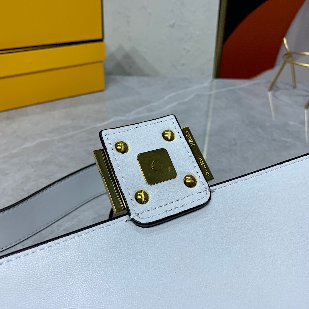 Fendi Baguette FF Embossed Gradient Leather Shoulder Bag