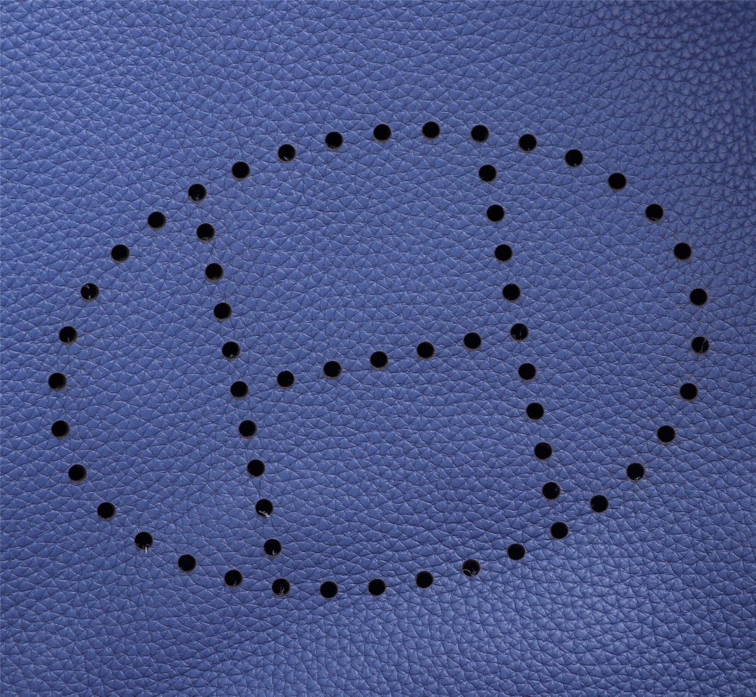 Hermès Evelyne III PM Blue Taurillon Clemence Leather Shoulder Bag