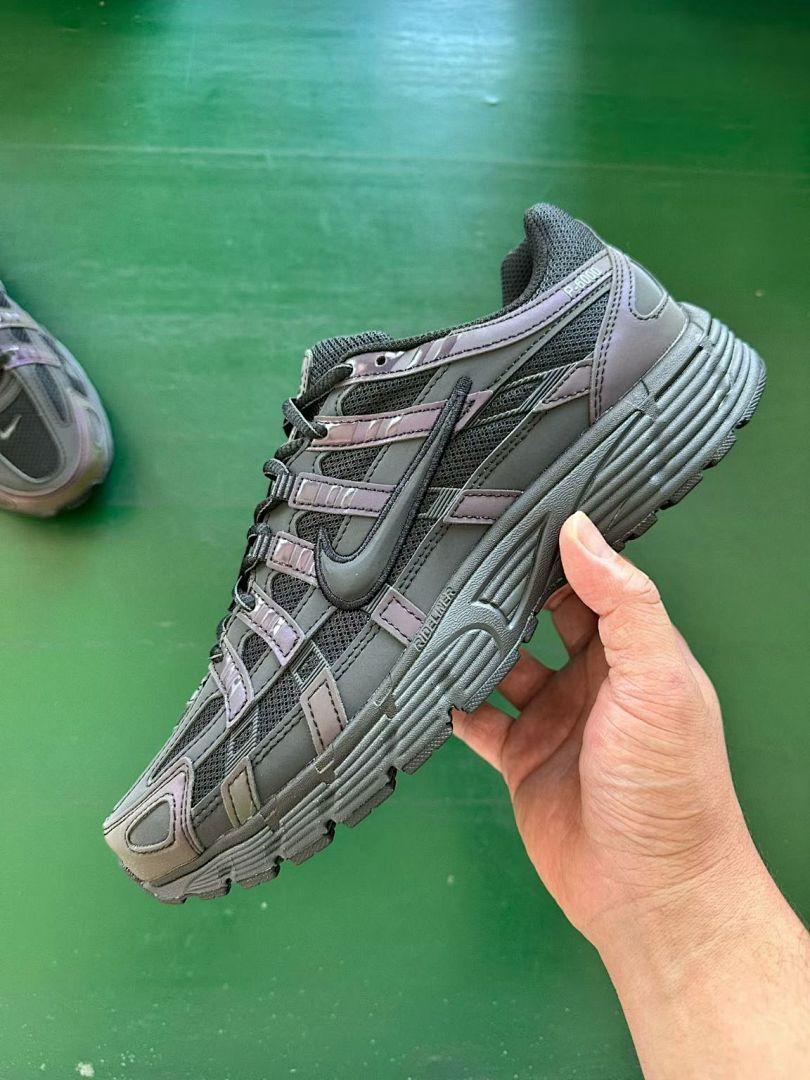 Nike P-6000 Black Metallic Dark Grey Iridescent Men's Women's Lifestyle Running Shoes Sneakers
