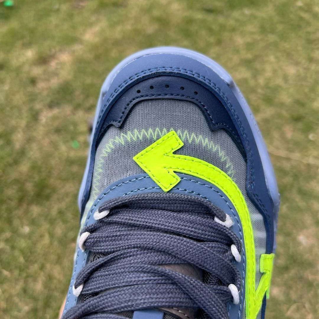 Off-White ODSY-1000 Sneakers Navy Blue Grey Neon Green