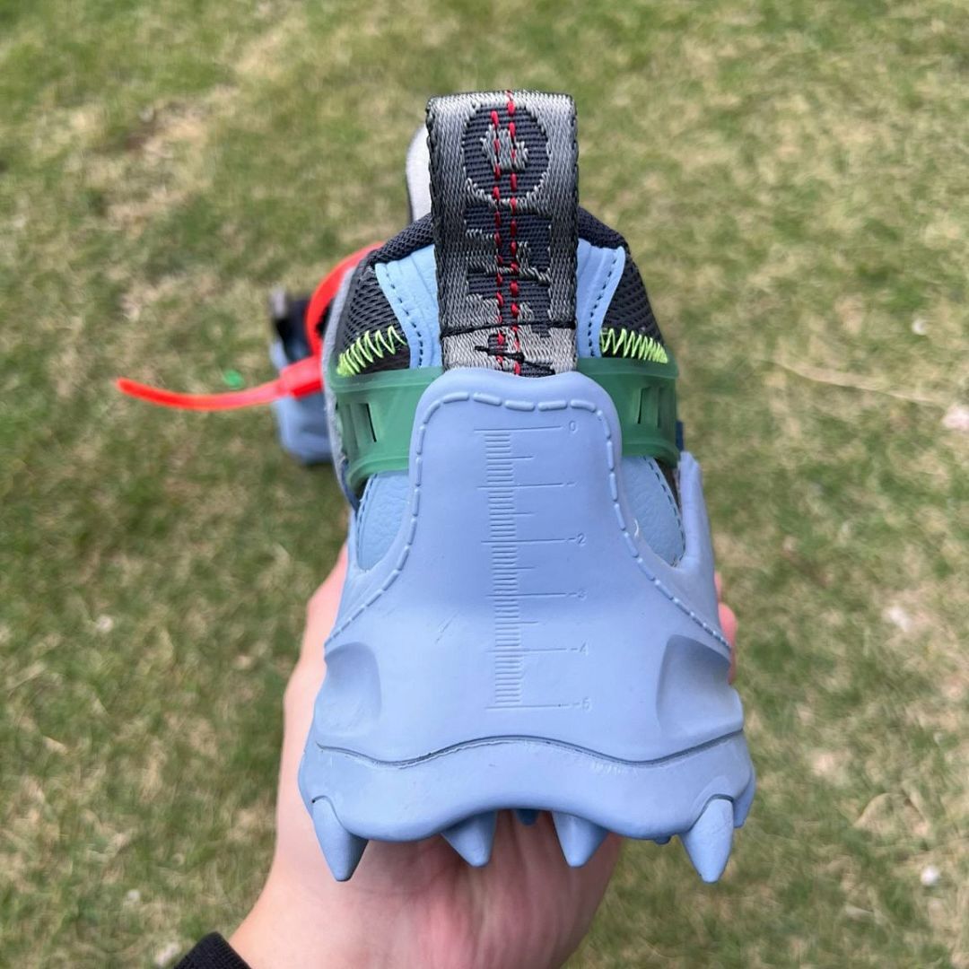 Off-White ODSY-1000 Sneakers Navy Blue Grey Neon Green