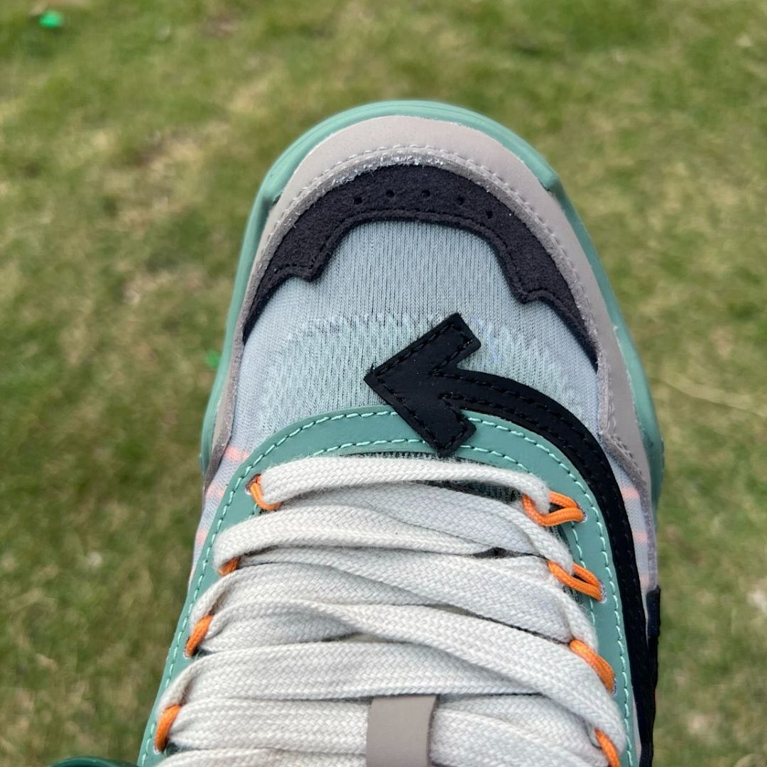 Off-White ODSY-1000 Mint Green Grey Black Chunky Trail Running Sneakers