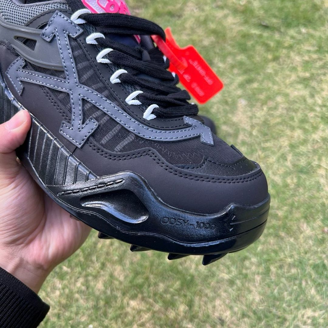 Off-White ODSY-1000 Black Grey Chunky Sneakers Men's Women's