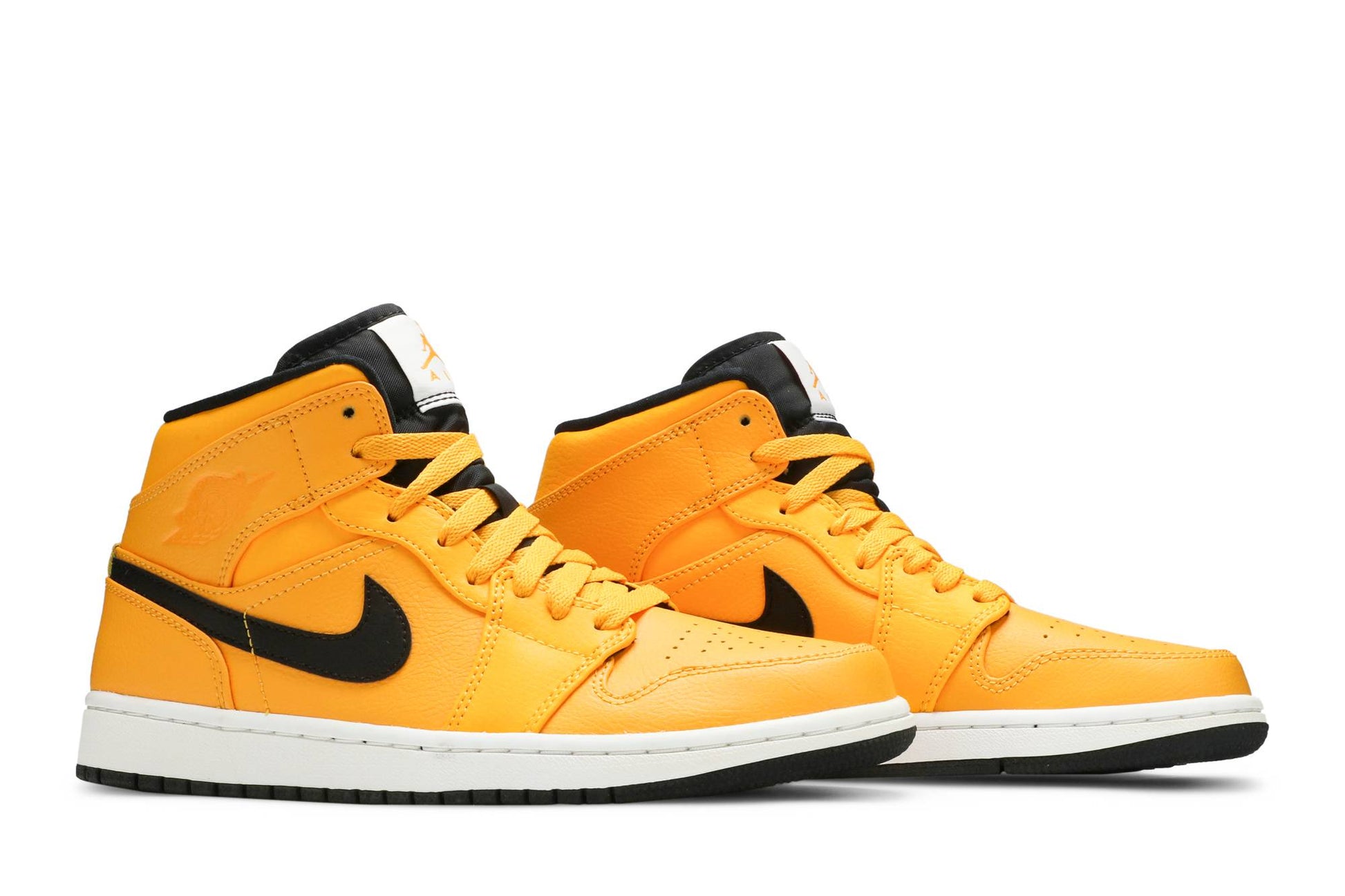 Air Jordan 1 Mid 'University Gold' Black 554724-700
