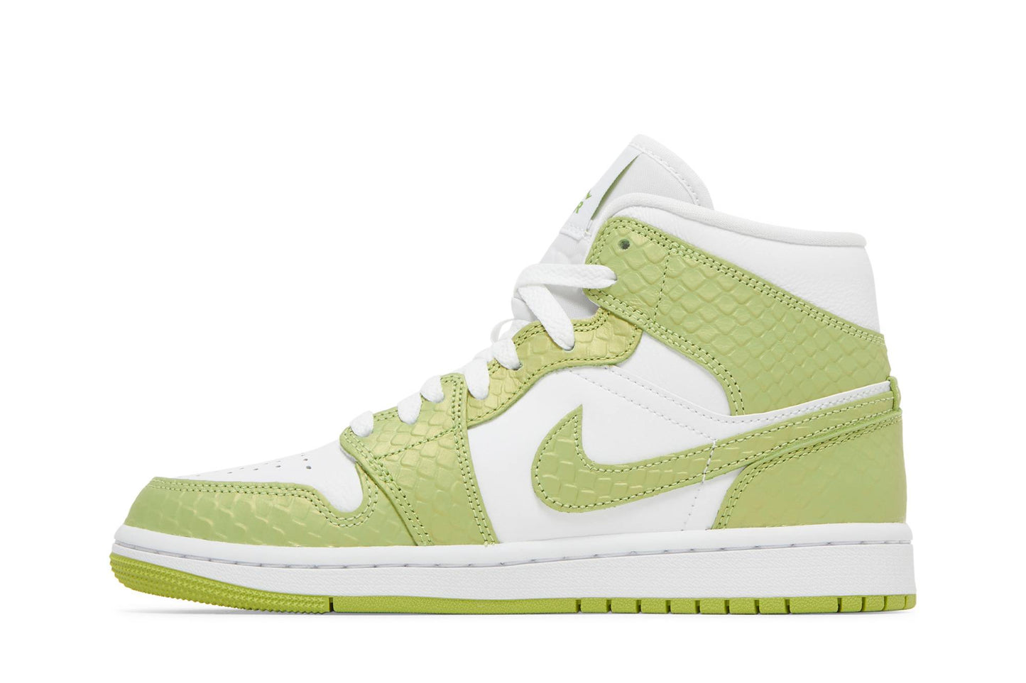 ( Women ) Air Jordan 1 Mid SE Green Python DV2959-113