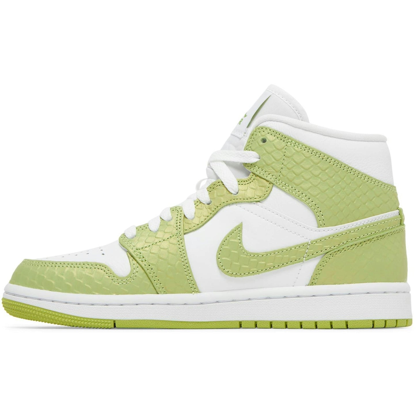 ( Women ) Air Jordan 1 Mid SE Green Python DV2959-113