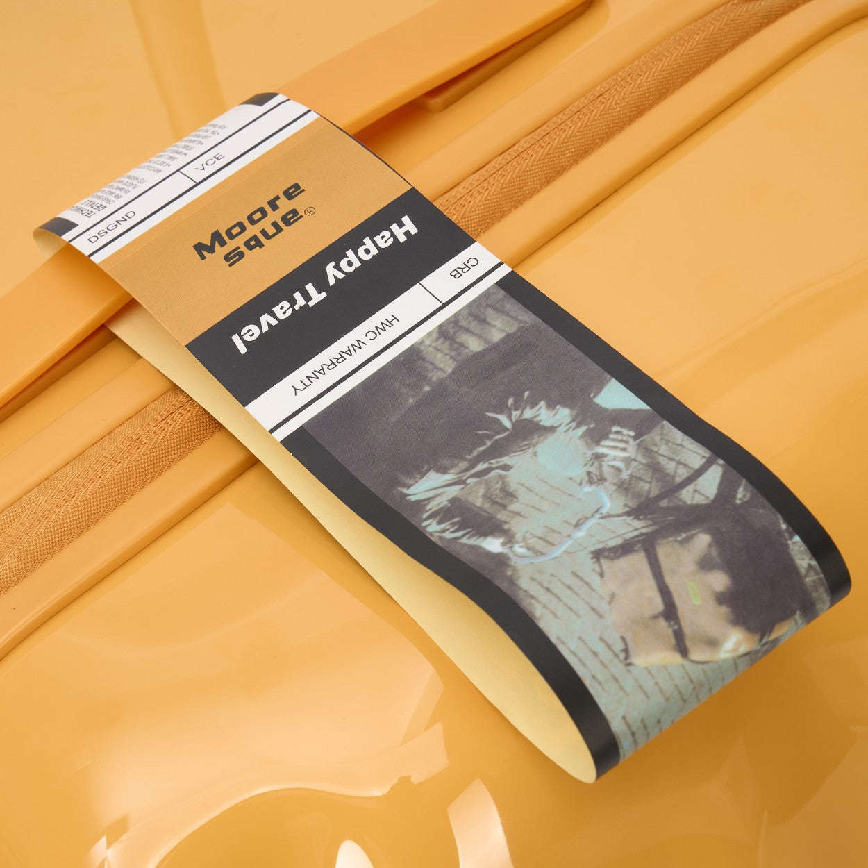 Glossy Yellow Waterproof Luggage Protective Suitcase Cover