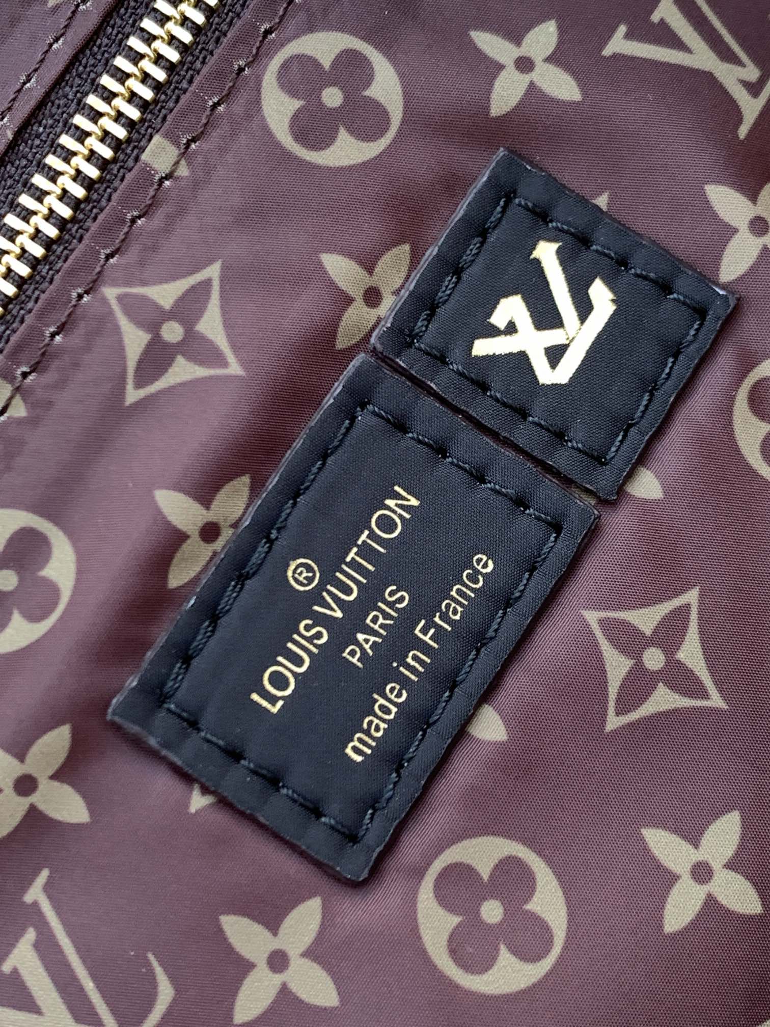 Louis Vuitton Black Quilted Puffer Tote Bag with Monogram Pattern Handles