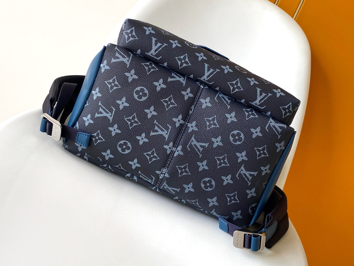 Louis Vuitton Discovery Backpack PM Monogram Shadow Leather Blue