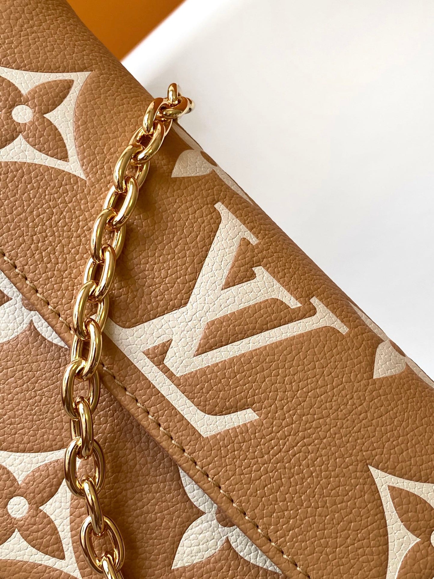 Louis Vuitton Easy Pouch on Strap Monogram Empreinte Leather - Beige