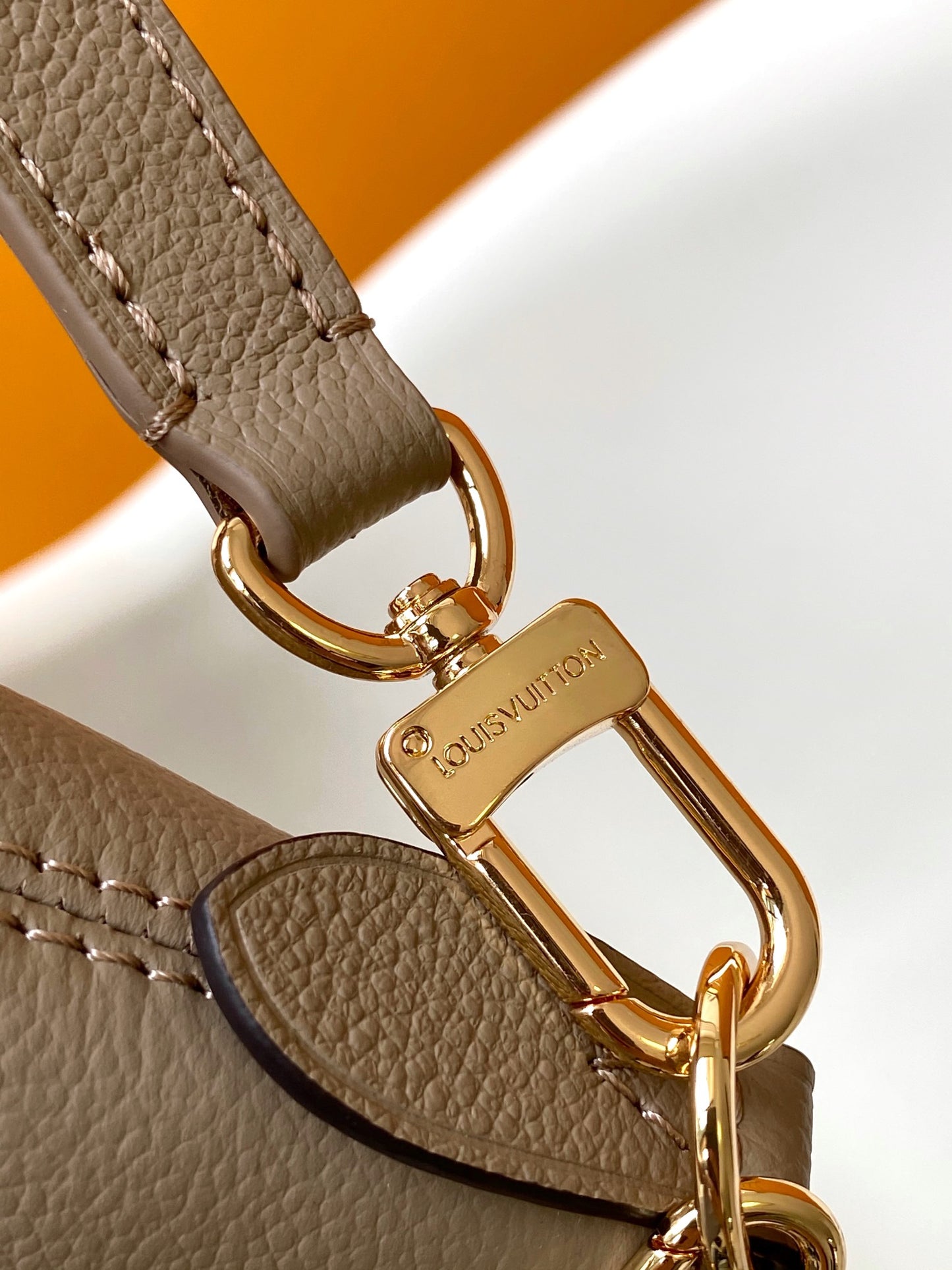 Louis Vuitton Boulogne Monogram Empreinte Leather Bag - Tourterelle / Creme