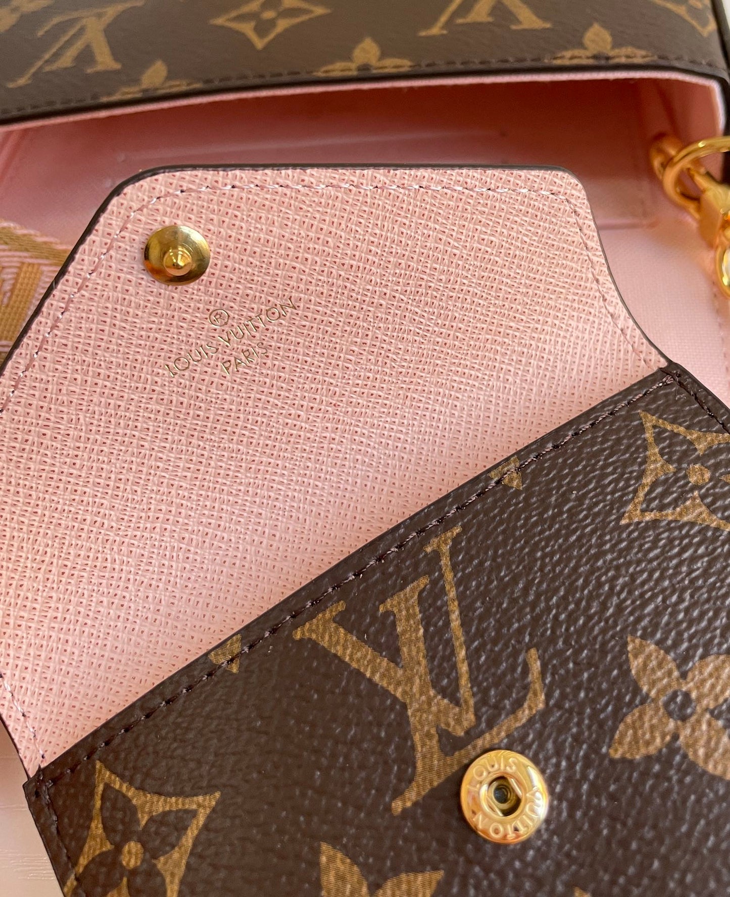 Louis Vuitton Felicie Strap & Go Monogram Canvas Shoulder Bag