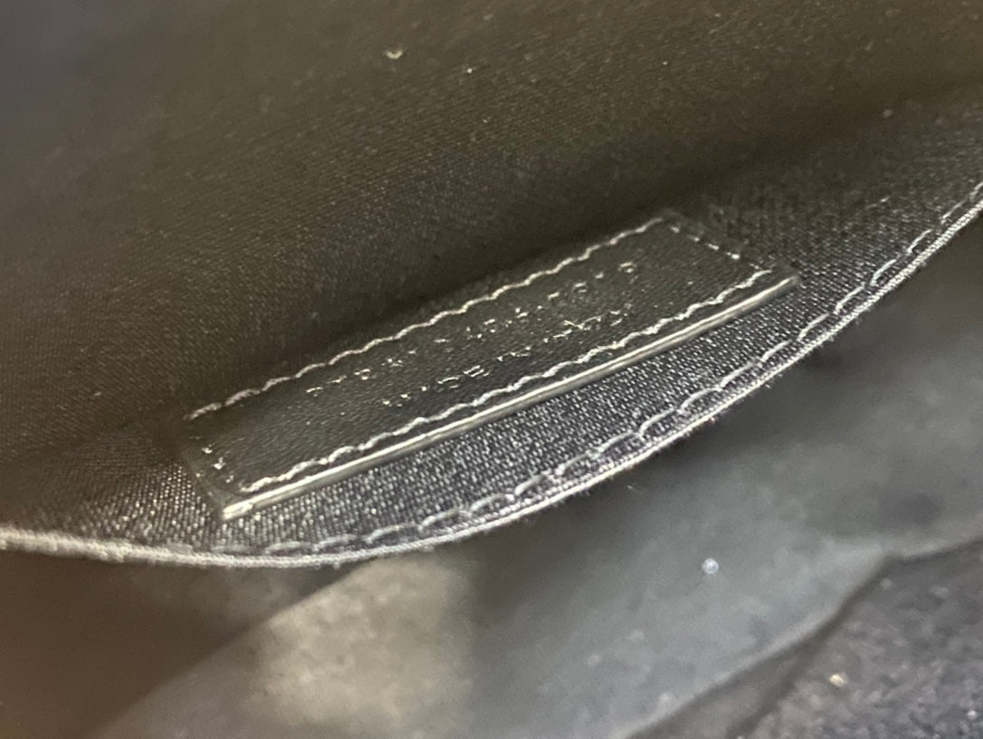 Saint Laurent Vinyle Round Camera Bag in Matelassé Grain de Poudre Embossed Leather