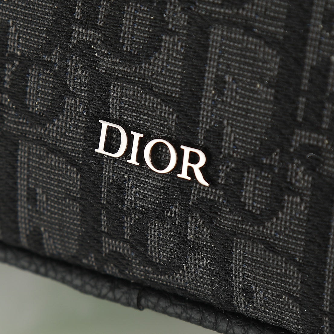 Dior Black Monogram Jacquard Crossbody Shoulder Bag with Strap