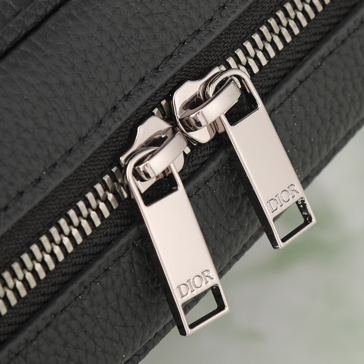 Dior Black Embossed Monogram Leather Crossbody Shoulder Bag