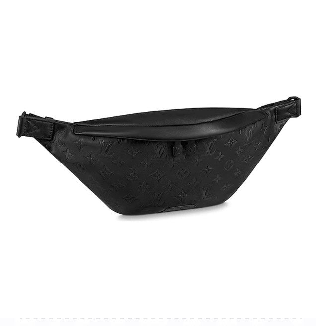 Louis Vuitton Black Embossed Monogram Leather Fanny Pack Waist Bag