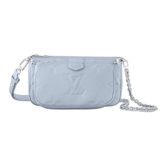 Louis Vuitton Maxi Multi Pochette Accessoires - Glacier Blue Padded Monogram